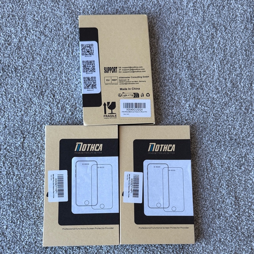 Mothca Matte Privacy Screen Protectors for iPhone 14 Pro Max 3x